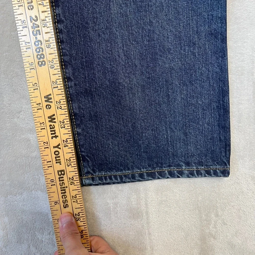 Old Navy Boys Size 12 Dark Wash Denim Straight Non-Stretch Jeans NWT V/306488